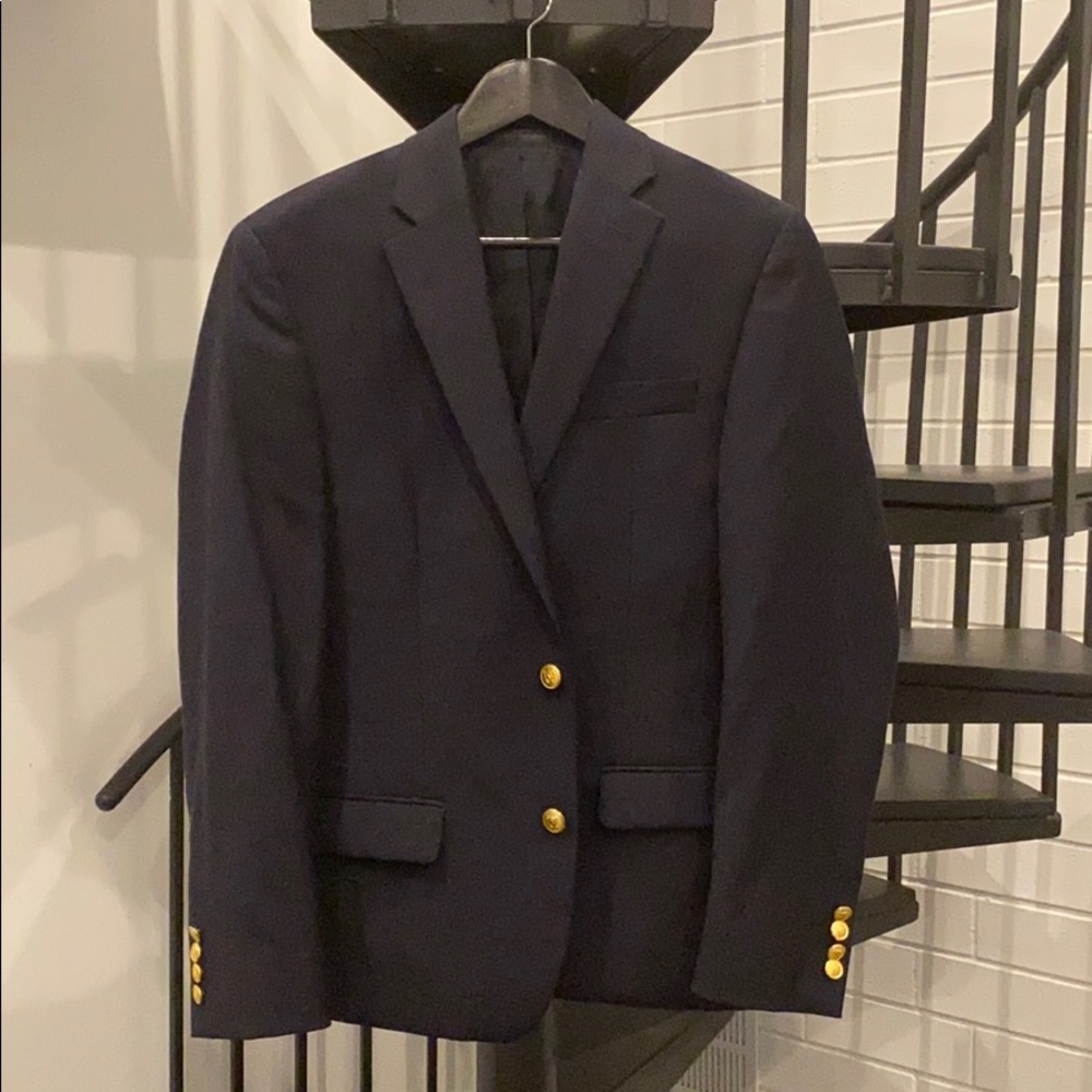 Navy Blue Ralph Lauren Blazer with Gold buttons